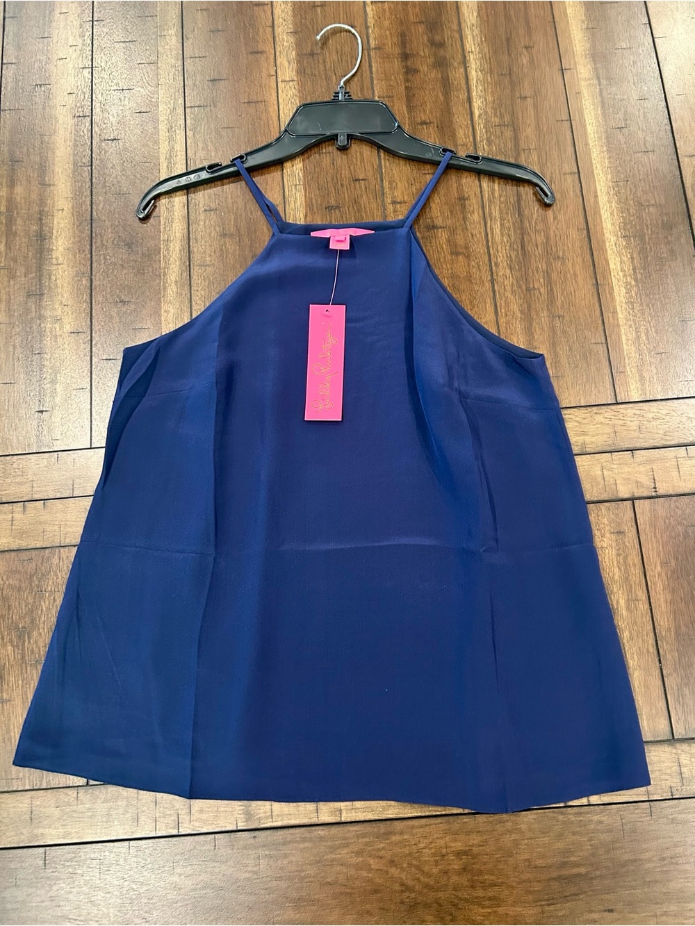 NWT Lilly Pulitzer True Navy Rae Silk Top